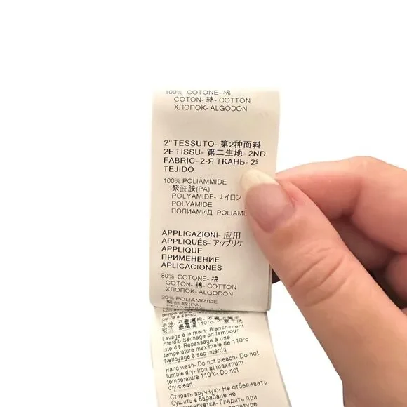 MSGM Tulle Short Sleeve Tee Black‎ NWT Large - Picture 8 of 9